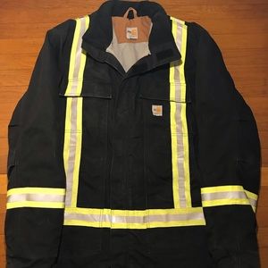 FR Fire Resistant Carhartt High Vis Jacket Large